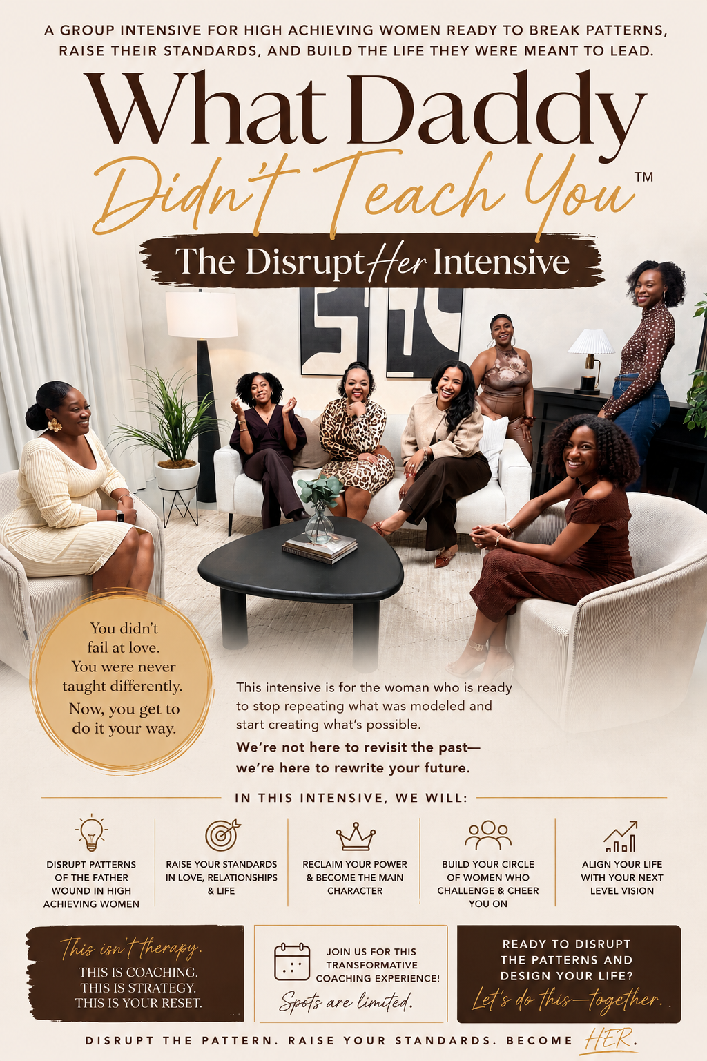 The DisruptHER Intensive Flyer